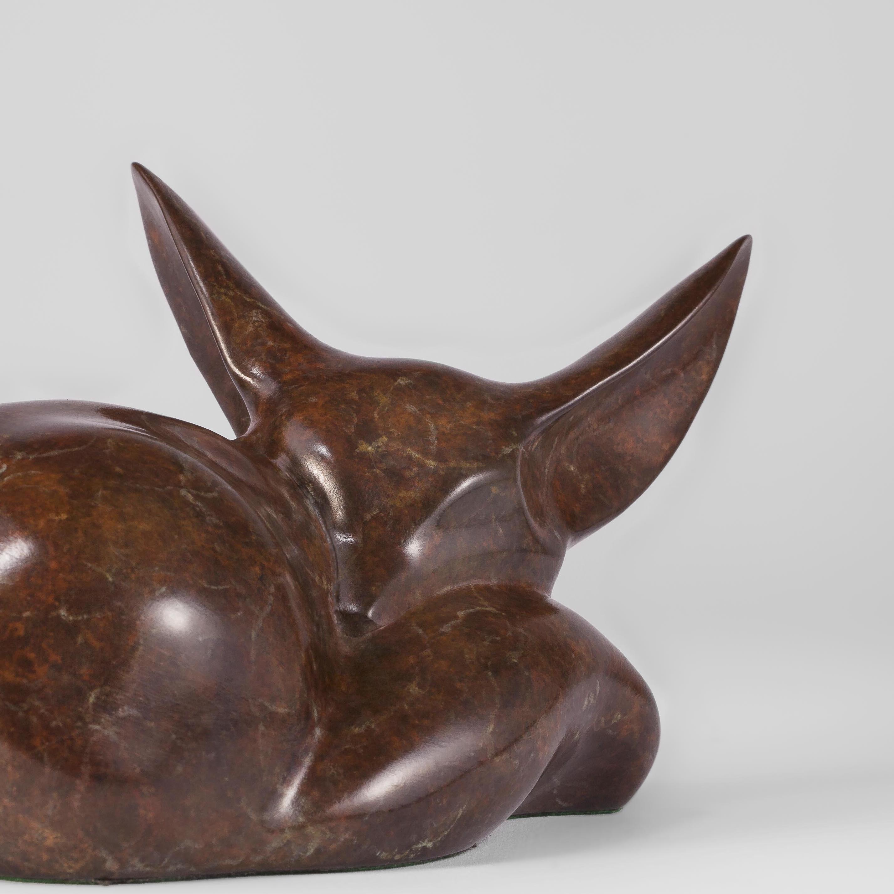 Bronze Fennic Fox Sculpture 