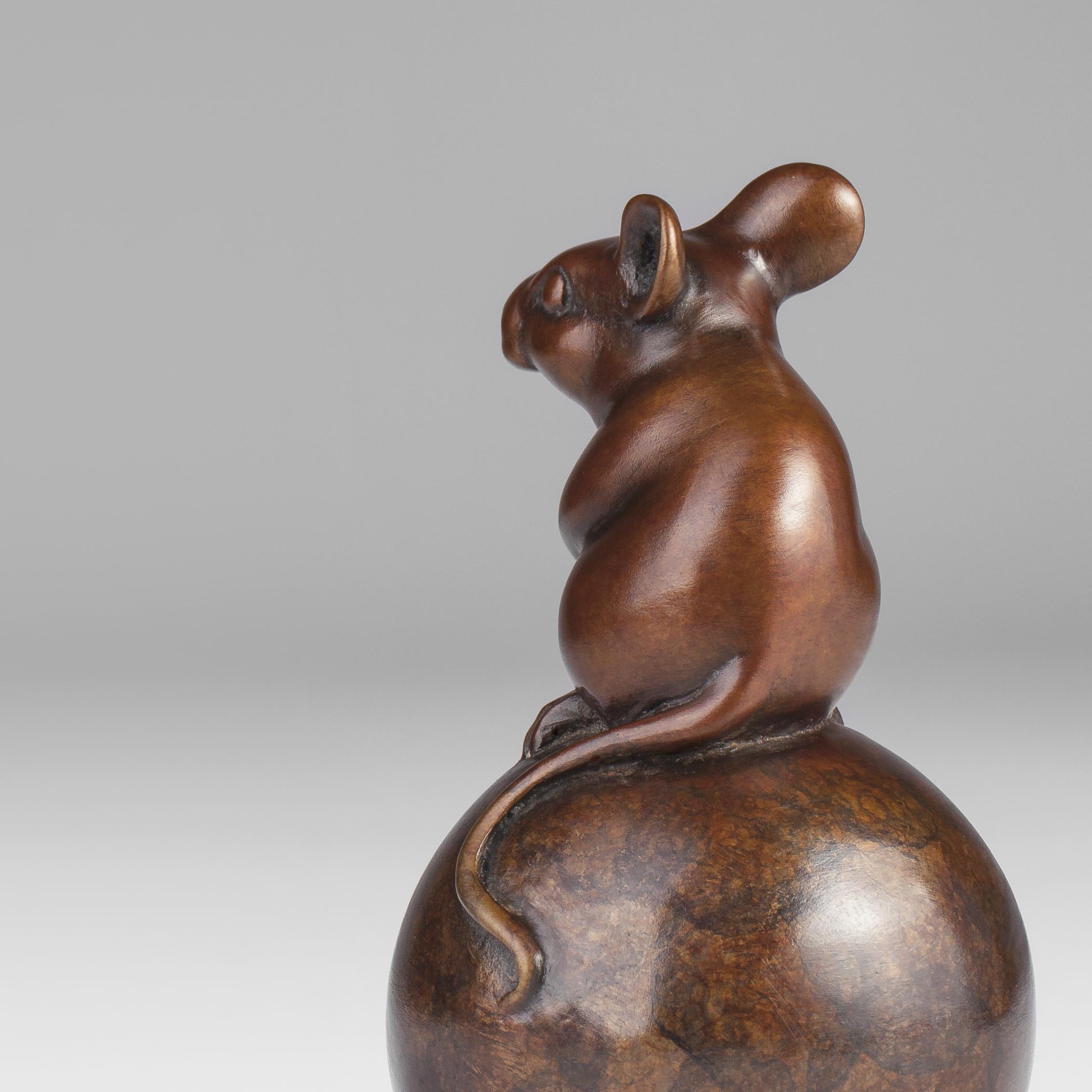 Bronze Mouse Sculpture
