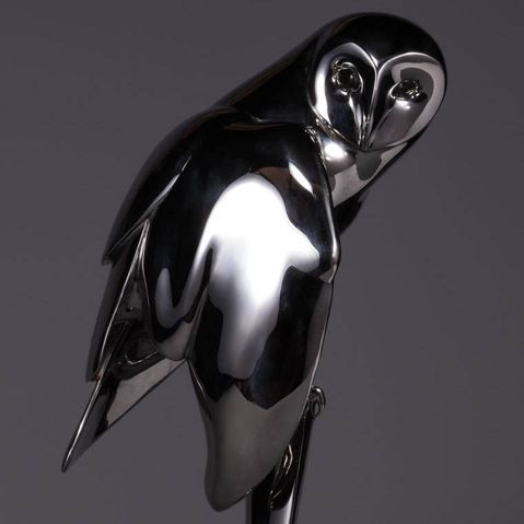 Barn Owl Stainless steel Sculpture